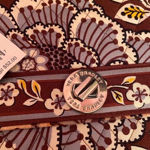 NWT Retired Vera Bradley Convertible Crossbody Julia Slate Blooms Purse - Picture 3 of 8